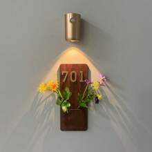1 Stück Zylinderförmige Wandleuchte, LED Nummernschild Licht, Flurwandleuchte, Sensor Licht, Wanddekoration Licht, Nachtlicht, geeignet für: Wohnzimmer, Schlafzimmer, Hausnummer, Hof, Garten, Hotel, Flur, Restaurant, Geschäft, Schule, Krankenhaus, Hochzeit, Weihnachtsdekoration, USB betrieben.