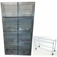 Large Rust Free Galvanized CAMBO-4 Bird Canary Breeding Cage With Holder - - 1 - View 2
