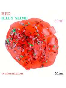1pc 100ml Lollipop/Watermelon Butter Slime, Cream Scented Slime Birthday Gift, Soft & Non-Sticky DIY Slime Kit Party Favor, Valentine/Easter/Christmas/Halloween Filler [Random Sticker]