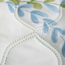 1 件套多色活性印花夏季被子，时尚拉绒被缝线，轻质空调毯，适用于家庭、卧室、客厅、汽车、户外 - 綠色 - 查看 4