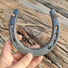 1 件幸运铁马蹄墙饰，多色铸铁马蹄，家居和花园好运护身符，DIY 装饰材料（不含绳子）