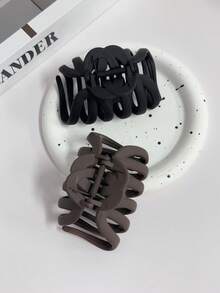 1 件/2 件/4 件优雅女士发夹,百搭日常佩戴,简约纯色哑光发夹,适合马尾辫、发髻发型、休闲或波西米亚风配饰,爪夹秋冬发饰,适合女士度假装 - 彩色 - 查看 16