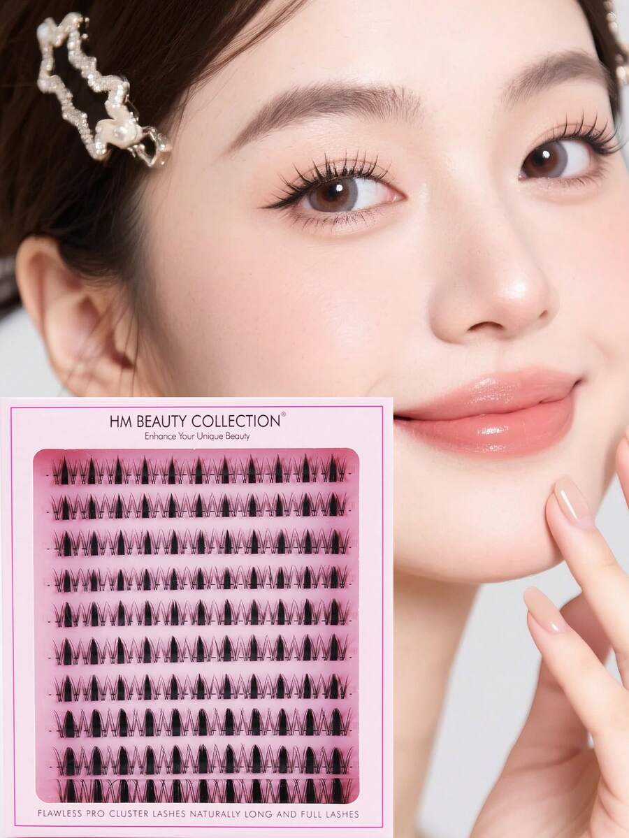 90 racimos de pestañas postizas naturales gruesas, adecuadas para principiantes para reutilizar, pestañas postizas de aspecto natural, extensiones de pestañas, naturales y plumosas, suaves y cómodas, largas y rizadas, ligeras y sin estrés, sueltas y convenientes, fáciles de aplicar