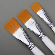 3-teiliges professionelles Künstlerpinsel-Set, Nylonpinsel, Malpinsel-Set für Anfänger und Profis – ideal für Aquarell-, Öl- oder Acrylmalerei, Gesichtsbemalung, Schulanfang, Schulbedarf