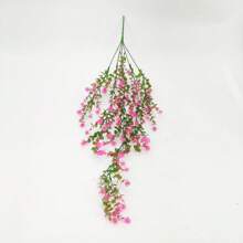 2pcs Artificial Green Vine Money Leaf, 69 Mesh Eucalyptus Camellia Vine, Small Lotus Vine, Artificial Flower, White, Red, Yellow, Artificial Green Vine Money Leaf, 30 Inch Vine Flower, Suitable For Wedding Decoration, Home Decoration, Yard Decoration, Home Decoration,Fake Plants