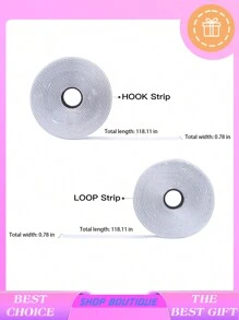 Double-Sided Hook And Loop Fastener Tapes With Adhesive Backing, Friction-Free, Suitable For Carpets, Window Screens, Hanging Decorations, Car Accessories, Sofa Cushions, Sockets, Tablecloths, Remote Controls And Various Other Items