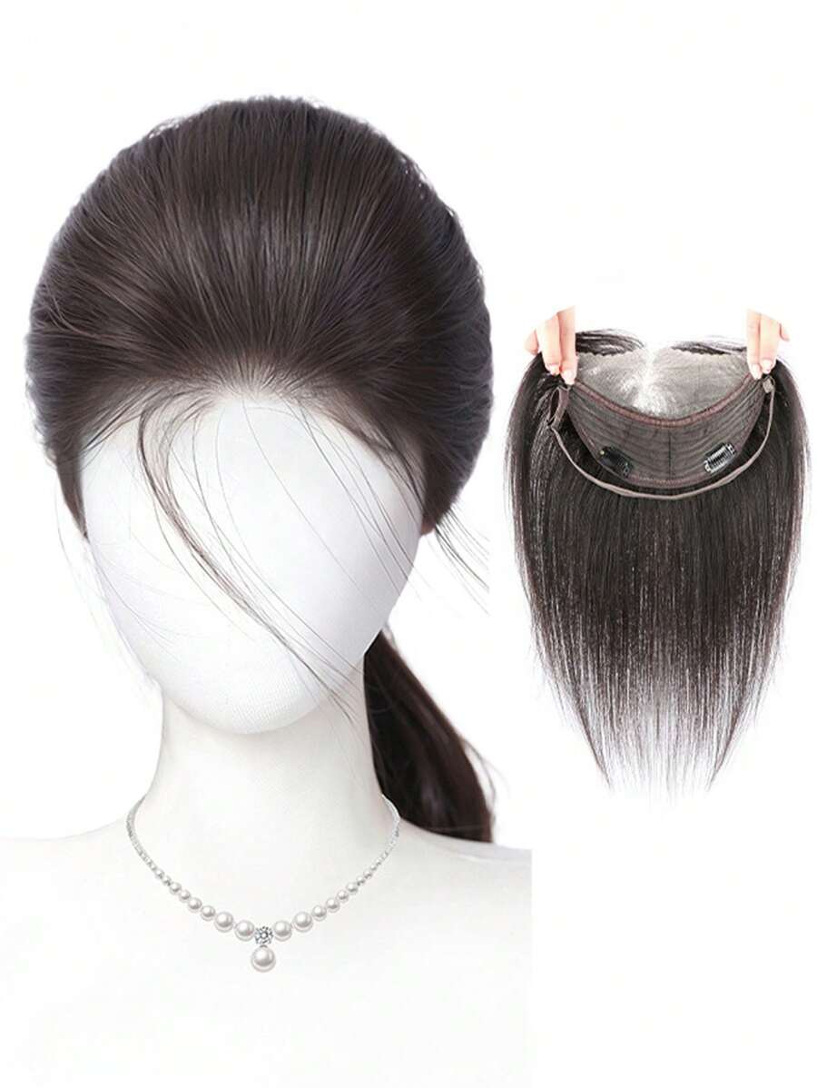 Front Lace Bangs Wig For Women, High Density Top Hairpieces To Cover White Hair And Add Volume, Invisible And No Pain Hair Extensions - Multicolor - View 1