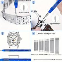 Watch Repair Kit, For Watch Battery Replacement & Watch Link Removal And Resizing & Watch Opener, Watch Repair Screwdriver Set, Watch Wrench Back Remover, Watch Cleaning, Spring Bar Tool