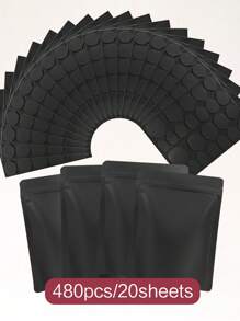 BRIDGESOUND 480 件/20 张；360 件/15 张；240 件/10 张；120 件/5 张，新型果冻胶，紫外线固化指甲胶，指甲贴纸，不脱落，防水，持久耐用，适合 DIY 美甲，可穿戴假指甲。