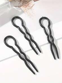 10个U型发夹 - 优雅的塑料发叉，适合女士和女孩在婚礼和正式场合佩戴。可爱的发夹，造型工具，实用的美容产品，设计简约，结构坚固，专业造型师专属，发饰，发夹
