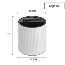 1 Set Rotating Knife Holder, Kitchen Knife & Utensil Storage Rack With Cup Holder, 360° Swivel