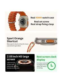 2025 New PRO 10 Ultra Smart Watch 2.19 HD Screen Health Monitoring NFC Function - Black - View 5