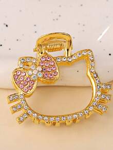 Sanrio Sanrio Hello Kitty Hair Clip Cartoon Rhinestone Hair Claw Clip Kawaii Kitty Cat Hairpin Back Head Hair Non Slip For Face Wash Spa Makeup Decorative Accessories Stylish Hair Grips For Thick Hair(Some Parts May Be Random) Fall Winter Hair Accessories For Women For Vacation Outfits Woman Elegant Hair Clutch