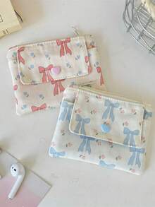 1 Buah Tas Kartu Motif Bunga Dua Lapis Serbaguna dengan Dompet Koin Kapasitas Besar, Tas Barang Serbaguna, Tas Penyimpanan Kartu Identitas, Kartu Bank, Tas Penyimpanan Headphone, Penting untuk Belanja dan Bepergian, Lucu, Ringkas dan Portabel, Hadiah Ulang Tahun - MultiWarna - View 9
