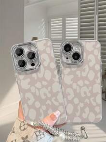 Leopard Print Solid Color Lens Film Glitter Phone Case With Hanging Strap Fine-Hole Feather-Pattern IMD Ins Feather-Pattern  Large Anti-Collision Airbags At Corners Phone 15 Case, Phone 14 Pro Max Makeup Cover, 13 Integrated Transparent Buttons , 12 Anti-Drop Feature Electroplated Camera Frame With Lens Film Glitter, 16 Large Hole, 11 For Women And Man,Anti-Drop Phone Case Support Protection Anti-Scratch Non-Yellowing Transparent Smartphone Cover Gift For Apple Phone 11/11 Pro/11 Pro Max 12/12 Pro/12 Pro Max/13/13 Pro/13 Pro Max/14/14 Plus/14 Pro/14 Pro Max/15/15 Plus/15 Pro/15 Pro Max/16/16 Pro/16 Plus/16 Pro Max/16E/X/XS/XSMax/TPU Material Protective Case, Phone Protective, The Best Birthday Gift For Your Friends And Family, Suitable For Both Men And Women - Clear - View 5