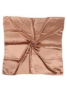 1件装女士纯色缎面大方巾/头巾,头巾配饰,光滑柔软的缎面披肩/围巾,经典百搭设计,适合日常佩戴,也可作为连衣裙围巾。 - A - 查看 11