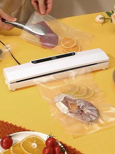 HYUNDAI Vacuum Sealer Machine Food Vacuum Sealer With Vacuum Sealer Bags Automatic Air Sealing System For Food Storage Dry Food Modes Compact Design For Home & Kitchen