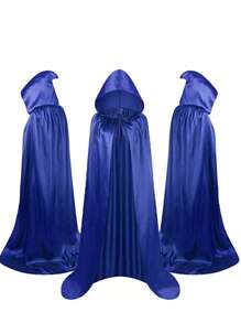 1 Stück Polyester Karnevalsthema Umhang - Unisex bodenlanger Kapuzenumhang, geeignet für Halloween, Weihnachten, Ostern, Thanksgiving, Geburtstagspartys - Cosplay und Party Kostümzubehör, ohne Federn, nicht elektrisch
