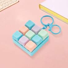 1pc Relax Keyboard Pendant Finger Press Creative Relax Button Toy, Keychain Activity And Party Supplies,Party Small Gift Party Keychain Keychain Gift Bag Pop Fidget Toy - Multicolor - View 8