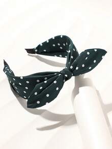1pc Polka Dot Print Bunny Ear Headband, Vintage Wide Brim Non-Slip Hair Hoop, Suitable For Easter Party Wear, Hair Band, Hairband For Women Hair Accessories Head Accessories - Multicolor - View 13