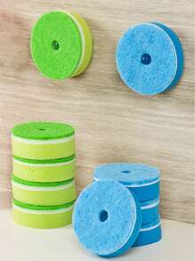 5/3pcs Flower-Shaped Dish Washing Sponges, Scrubbing Pads, Colorful Sponge Brushes For Dishes, Cookware, Glassware, Kitchen Cleaning Tools