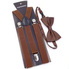 1 Stück Mode Unisex Hosenträger mit Fliege Design, Herrenhosenträger