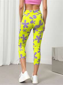 Leggings capri deportivos mujer estilo patricio | Tiro alto, moldeadores y cómodos. Ajuste perfecto, tela elástica y transpirable. Ideales para gym, yoga, running o uso diario. - Multicolor - Ver 2