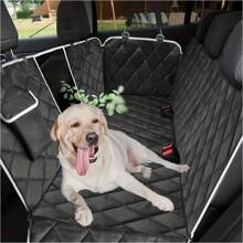 Fundas de asiento de coche para mascotas, alfombrillas de coche impermeables para mascotas con ventanas de malla