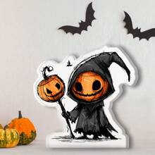 1 Pc Acrylic Halloween Home Decoration Ornaments Desktop Pumpkin Decoration Ornaments Celebrating Halloween Gifts Happy Halloween