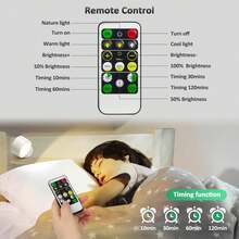 LED Wall Sconces 2 Pcs With Remote, Wall Mounted Lights Rechargeable Battery Operated, 3 Color Temperatures & Dimmable Wall Lamp Magnetic 360° Rotation Wireless Light For Bedroom Living Room - E40 - View 6