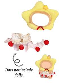 1 Set Cute Cartoon Doll Clothes, This Starry Sky Themed Set Breaks The Boundaries Of Ordinary Gifts, Endows The Doll With A "Character Story", Making The Gift More Meaningful And Adding Narrative Depth To The Display Of Collectibles
