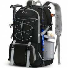 NEWHEY 徒步背包40L轻便可折叠背包男士防水露营背包登山徒步骑行运动户外露营必备