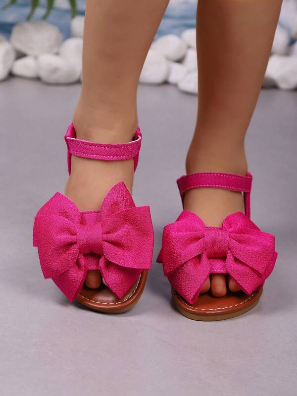 Mädchen Sandalen Neue Sommer Weiche Sohle Kinder Schuhe Schleife Rutschfeste Strandschuhe Kleine Mädchen Prinzessin Sandalen