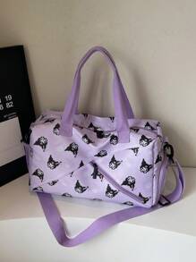 Sanrio Una bolsa de fitness pequeña para hombres y mujeres, una bolsa de viaje al aire libre, una bolsa de aislamiento seco y húmedo con cierre de cremallera, una bolsa de equipaje ajustada, una bolsa de mamá para viajes de negocios y compras, y útiles escolares para vuelta al cole