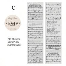 Vintage Transparent PET Tapes Stickers Embelishment Stickers DIY Scrapbooking Planners Decor Junk Journal Collage Tapes Stickers, School Supplies,Back To School