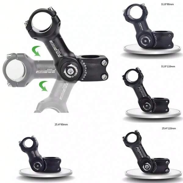 25.4/31.8mm Mountain Bike Stem Riser Adjustable MTB Bicycle Handlebar Extender