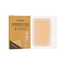 6pcs/Pack Invisible Cover Concealer Stickers, Skin Tattoo Scar Cover Up Waterproof Concealer Patches - Khaki - View 1