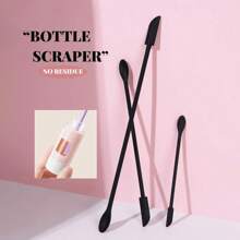 1/3pcs Mini Silicone Scraper, Double-Ended Silicone Wax Scraper Tools, Multi-Function Wax Sealing Stirring Rod, Heat-Resistant Silicone Scraper, Reusable Beauty Scraper, Micro Scraper, Thin Can Scraper, Food Scraper, Mini Scraper Set Makeup Tools, Wax Sealing Accessories, School Supplies