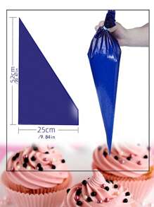 Sable Piping Bags Extra Large Thicken, Pastry Bags, Icing Piping Bags, Anti - Burst Piping Bags, 21inch Pastry Bags Icing Piping Bags For Cupcakes Dessert Cakes Decorating, 21 Inch Dark Blue Roll Bag Disposable Decoration Bag Large Thick Cream Bag, Kitchen, 1pc/22Pcs /50Pcs