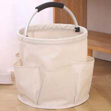 1pc Portable Cleaning Caddy With Handle And 6 Pockets - Foldable Organiser For Cleaning Supplies, Home Decor, Bathroom Storage, Outdoor Camping, Garden Accessories, Travel Essentials, And Storage Organization (Compact And Wearable Design For Household Utensils) - Multicolor - View 7