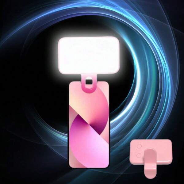 LED Fill Light Selfie Light, LED Phone Fill Light,Portable Fill Light 3 Lighting Mode, Portable Mini Clip-On Fill Light , Makeup, Live Stream, Zoom Conference Rechargeable Clip Video/Photos Light For Phone, Camera,250mAh.