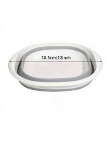 3pcs Portable Folding Foot Soak Basin, Durable Plastic Material, Suitable For Camping & Outdoor Activities, Space-Saving Plastic Storage Container For Tableware, Laundry, RV & Outdoor Travel, Camping Sink Essentials - Multicolor - View 4