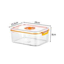 Vacuum Fresh-Keeping Box Refrigerator Sealed Canister Microwavable Transparent Food Storage Container Kitchen Organizer Bento - 3500ml - View 10