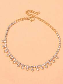 STONEFANS Tobillera de gota de agua de moda con cadena de pie de para mujeres, joyería de tobillo de para sandalias de playa de verano