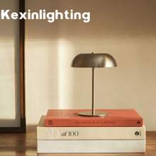 Kexinlighting 1 pieza Lámpara pequeña de libro de estilo nórdico moderno simple de Kexinlighting, lámpara pequeña de libro con brillo ajustable al tacto, lámpara pequeña de libro de 3 temperaturas de color para mesita de noche, lámpara pequeña de libro portátil para ambiente, lámpara pequeña de libro LED de un solo color con control táctil