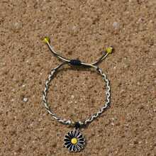 1 Pc Bohemian Woven Daisy Bracelets For Beach & Graduation Trips – Perfect For Gifting, Daily Wear, Bringing Luck & Good Wishes, Ideal For Beach Vacations & Graduation Parties