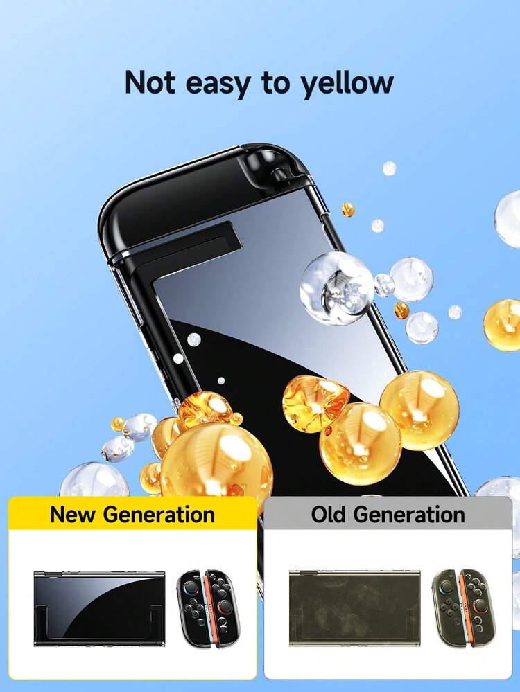 Protective Case For 2 Console (2025 Model), Transparent Glitter Shell Compatible With Switch OLED/Switch NS, Universal Gamepad Accessories, Multiple Color Combinations, Switch Game Accessories, Joycon 2 Gamepad Accessories - Multicolor - View 3