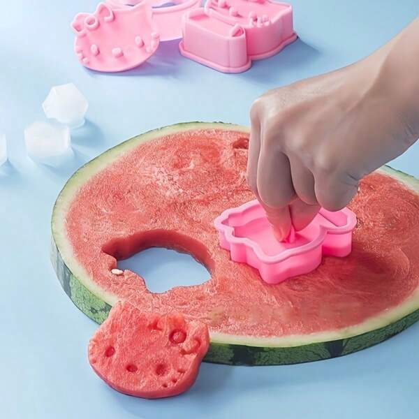 Sanrio Sanrio Hello Kitty Cartoon Cute & Durable Fruit & Baking Mold, Suitable For Watermelons, Cookies Etc, Essential Kitchen Gadget