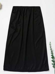 1 pièce Jupon en dentelle, jupon opaque, jupon mi-glissière sous robe, opaque, antistatique, jupe superposée