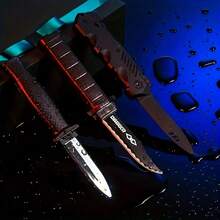 3/9 件黑色 PVC 伸缩刀 - 魔术刀、笑话刀、万圣节和圣诞节礼物，适合 18 岁以上人士 - 彩色 - 查看 13